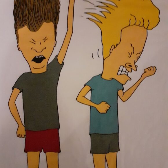 Beavis and Butthead Headbanger longsleeve Large - Picture 2 of 3